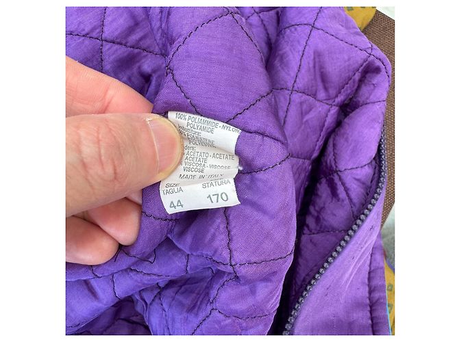 Missoni Steppjacke mit geometrischem Multicolour-Print Braun Pink Blau Golden Lila - Ansicht 4