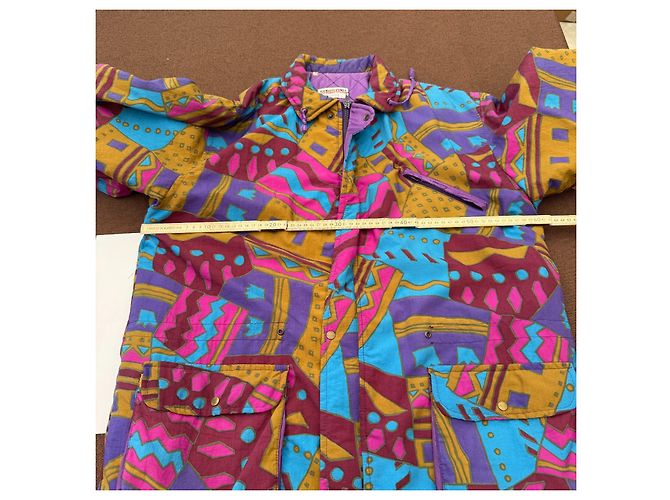 Missoni Steppjacke mit geometrischem Multicolour-Print Braun Pink Blau Golden Lila - Ansicht 5