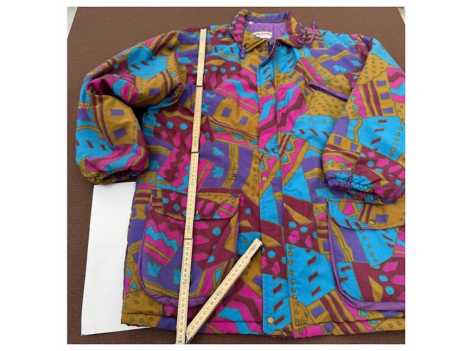 Missoni Steppjacke mit geometrischem Multicolour-Print Braun Pink Blau Golden Lila - Ansicht 6