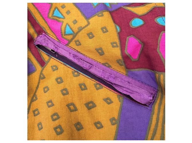 Missoni Steppjacke mit geometrischem Multicolour-Print Braun Pink Blau Golden Lila - Ansicht 8