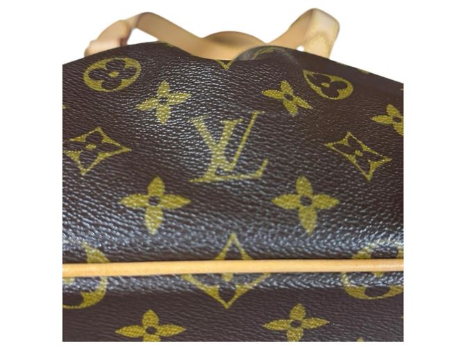 Borsa a Spalla Louis Vuitton Palermo PM Monogram Marrone - vista 13