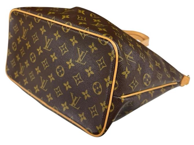 Borsa a Spalla Louis Vuitton Palermo PM Monogram Marrone - vista 7