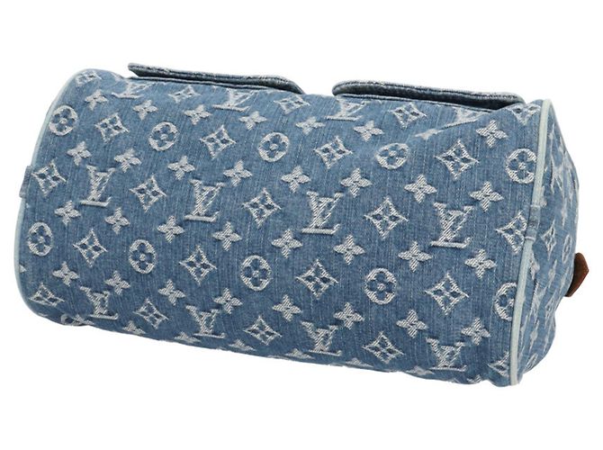 Borsa Louis Vuitton Neo Speedy Monogram Denim Blu - vista 5