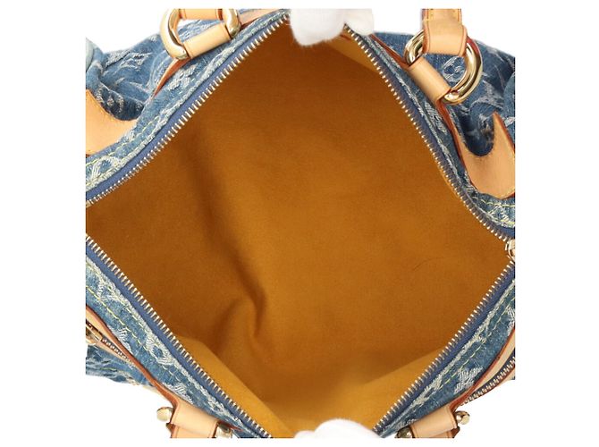 Borsa Louis Vuitton Neo Speedy Monogram Denim Blu - vista 6