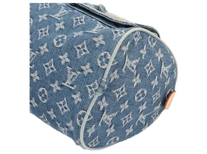 Borsa Louis Vuitton Neo Speedy Monogram Denim Blu - vista 8
