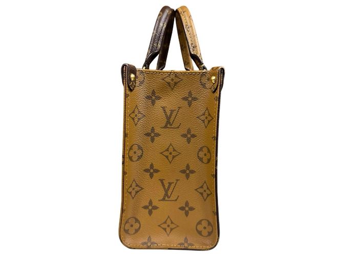 Borsa a Spalla Louis Vuitton OnTheGo PM Monogram Giant Marrone - vista 4