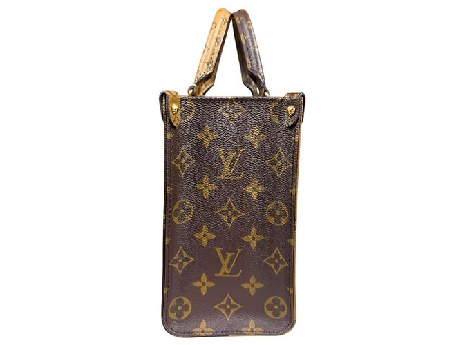 Borsa a Spalla Louis Vuitton OnTheGo PM Monogram Giant Marrone - vista 5