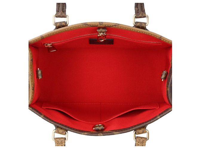 Borsa a Spalla Louis Vuitton OnTheGo PM Monogram Giant Marrone - vista 7