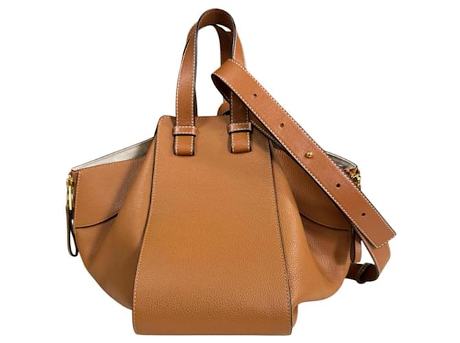 Borsa a Spalla Loewe Hammock Small Marrone - vista 3