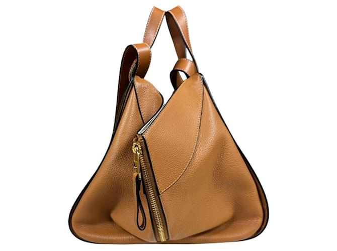 Borsa a Spalla Loewe Hammock Small Marrone - vista 4