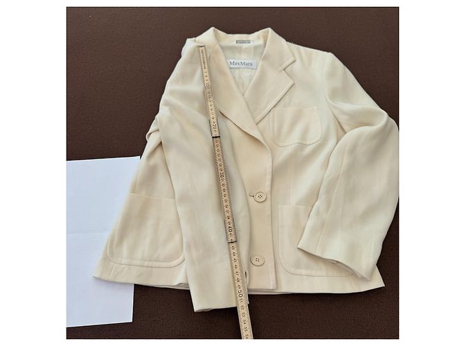 Max Mara Blazer Color Crema Crudo - vista 8