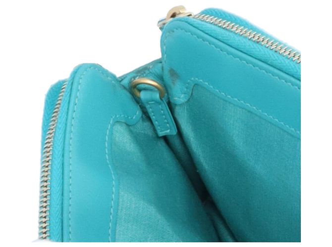Borsa a tracolla Chanel Boy verde Turchese - vista 9