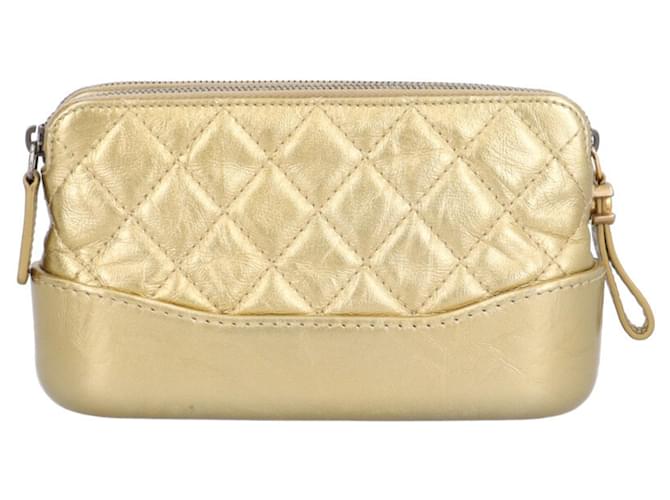 Chanel Gabrielle de Chain/Shoulder Wallet D'oro - vista 3