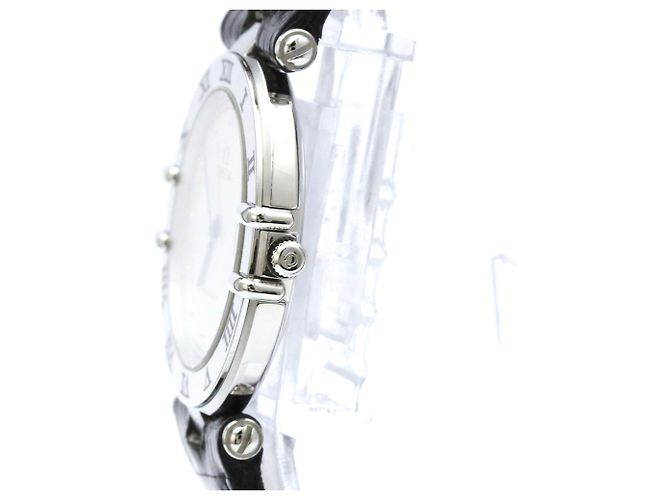 OMEGA Constellation Date Aço Quartzo Relógio Masculino 196.0360 - vista 4