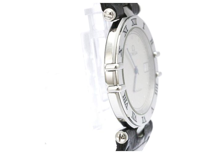OMEGA Constellation Date Aço Quartzo Relógio Masculino 196.0360 - vista 8