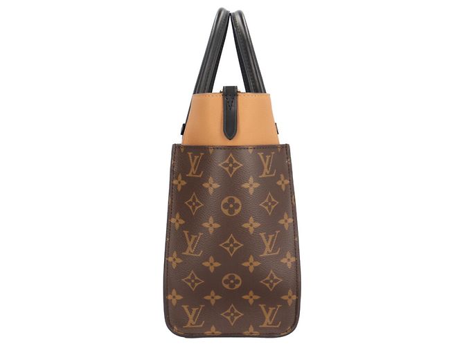 Bolso de Hombro Louis Vuitton On My Side MM Castaño Negro - vista 4