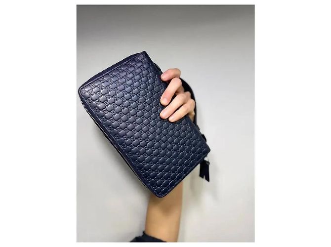 Cartera Gucci Microguccissima en piel azul - vista 6
