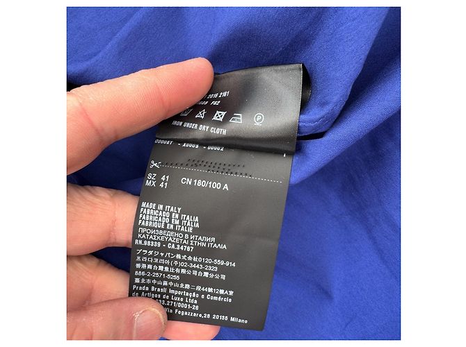 Prada Herren Hemd aus blauer Baumwolle - Ansicht 5