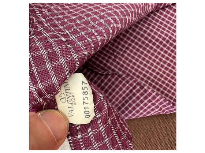 Camicia a Quadri Valentino Sport Bordò - vista 4