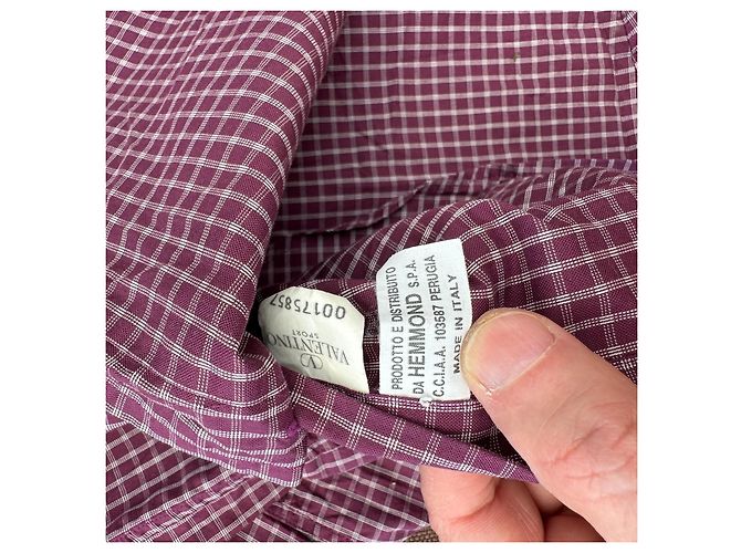 Camicia a Quadri Valentino Sport Bordò - vista 5