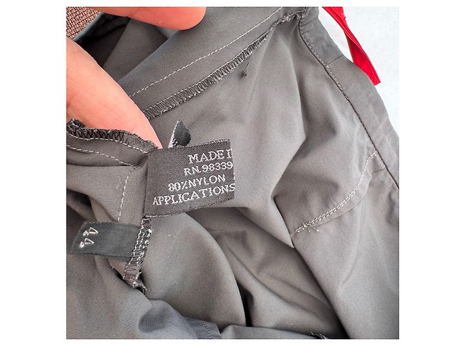 Ribbon Prada Linea Rossa Nylon Rock Dunkelgrau Anthrazitgrau - Ansicht 5