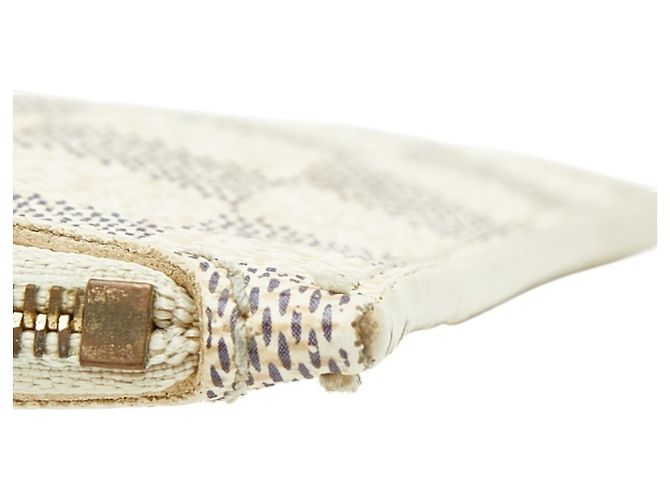 Borsa Louis Vuitton Damier Azur Neverfull MM con Accessory Pouch Bianco - vista 6