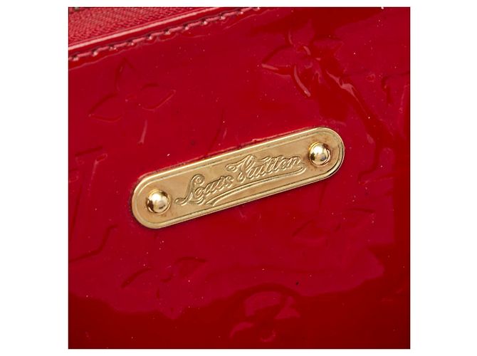 Borsa Louis Vuitton Monogram Vernis Bellevue PM Rosso - vista 10