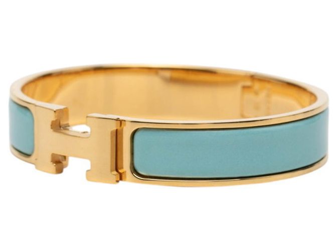 Hermès Hermes Click H PM Armreif Blau Golden - Ansicht 2