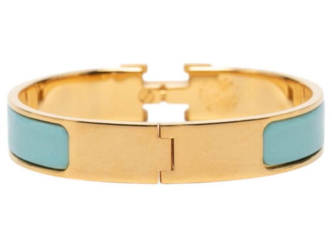 Hermès Hermes Click H PM Armreif Blau Golden - Ansicht 3