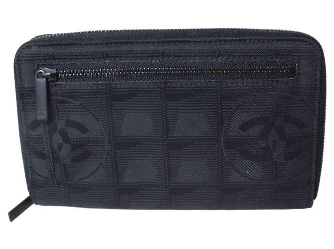 Portafoglio lungo nero Chanel della nuova linea Travel - vista 3