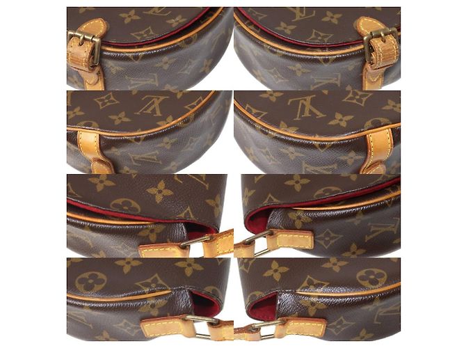 Borsa a Spalla Louis Vuitton Tambourin Monogram Marrone - vista 6