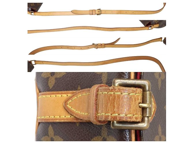 Borsa a Spalla Louis Vuitton Tambourin Monogram Marrone - vista 7
