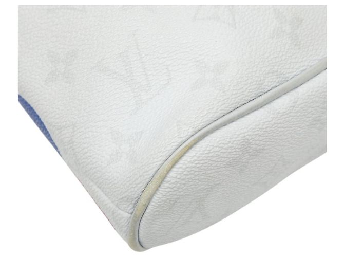 Borsa a tracolla slingback Louis Vuitton Monogram Chalk Marrone Bianco - vista 7