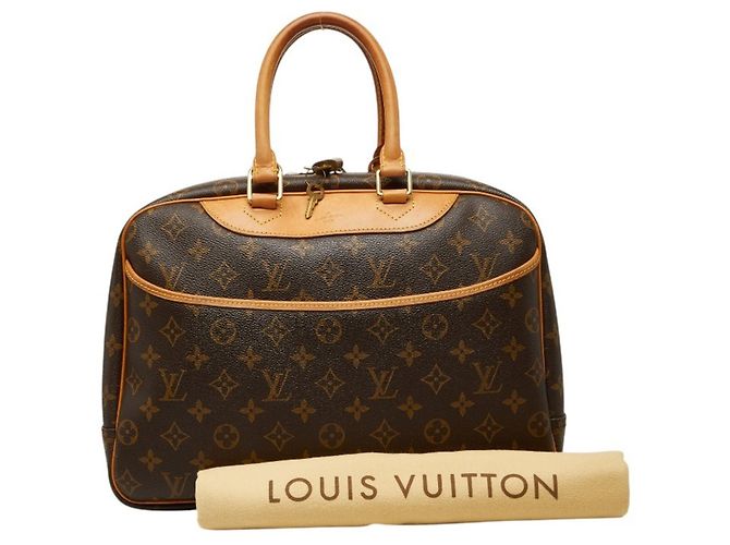 Borsa Louis Vuitton Monogram Deauville M47270 Marrone - vista 13
