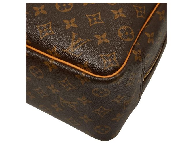 Borsa Louis Vuitton Monogram Deauville M47270 Marrone - vista 6