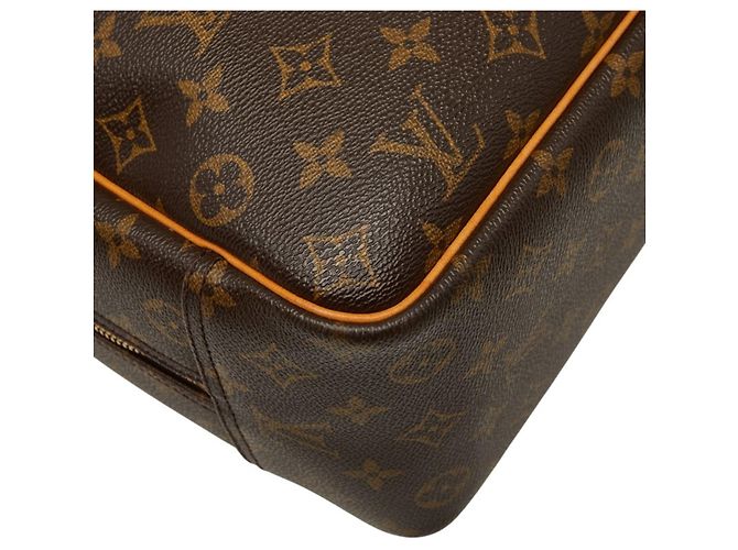 Borsa Louis Vuitton Monogram Deauville M47270 Marrone - vista 7