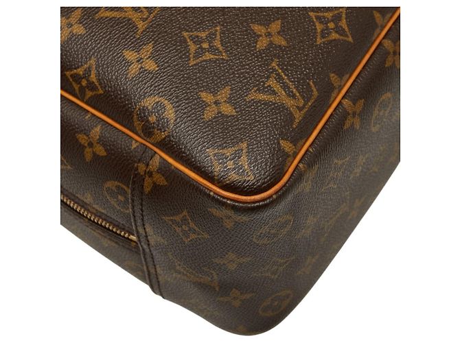 Borsa Louis Vuitton Monogram Deauville M47270 Marrone - vista 9
