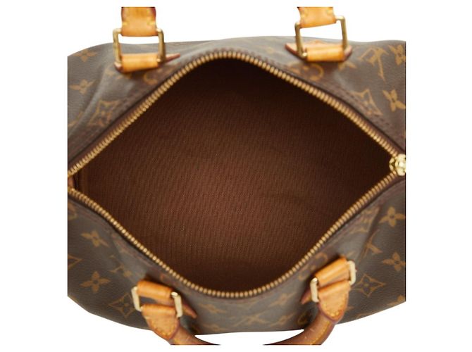 Louis Vuitton Monogram Speedy 25 Mini Boston Bag Marrone - vista 10