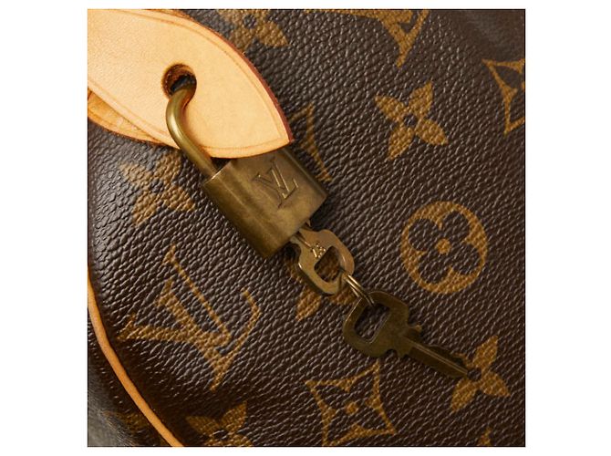 Louis Vuitton Monogram Speedy 25 Mini Boston Bag Marrone - vista 13