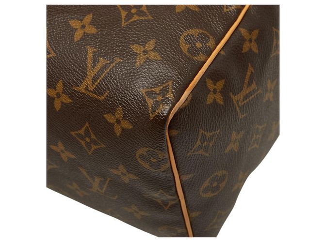 Louis Vuitton Monogram Speedy 25 Mini Boston Bag Marrone - vista 4