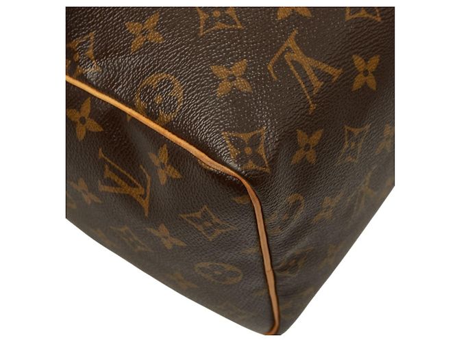 Louis Vuitton Monogram Speedy 25 Mini Boston Bag Marrone - vista 7