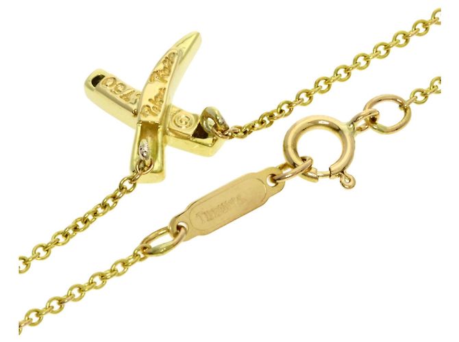 Tiffany & Co Collana Tiffany Graffiti X in oro giallo 18K - vista 2