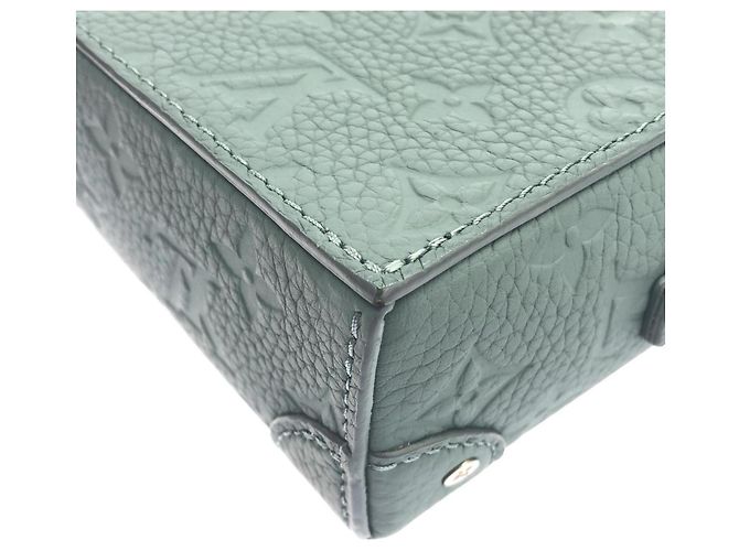 Carteira Louis Vuitton Taurillon Monogram Steamer Verde - vista 9