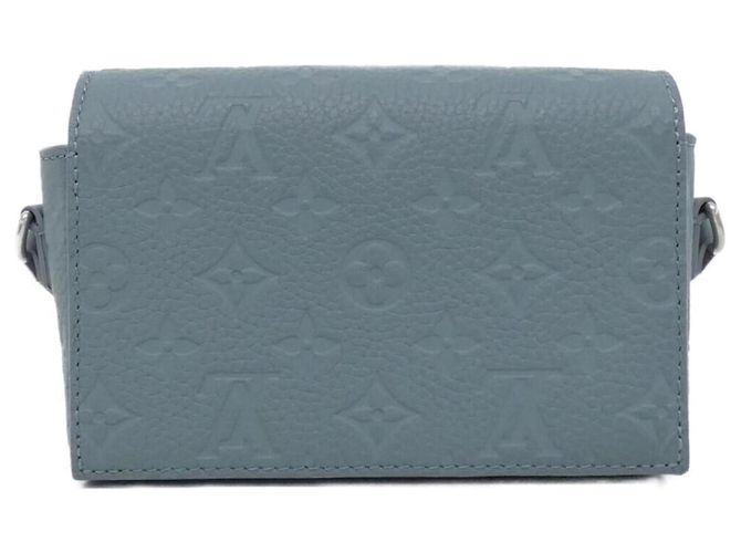 Borsa a tracolla Louis Vuitton Taurillon Monogram Steamer Wallet Verde - vista 2