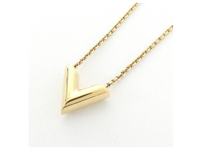 Collar Louis Vuitton Essential V Dorado - vista 3