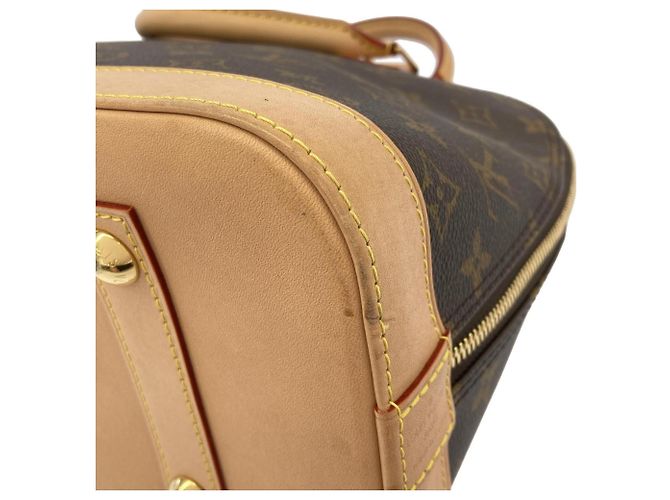 Borsa Louis Vuitton Monogram Alma PM Marrone - vista 4