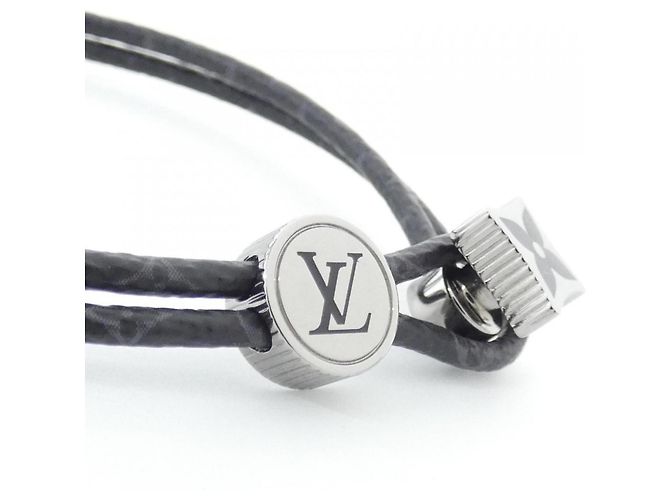 Pulsera Charm Louis Vuitton Monogram Eclipse Negro - vista 3