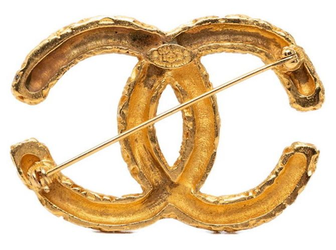Spilla Chanel Coco Mark Motivo Lava D'oro - vista 2