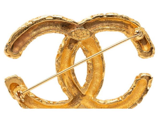 Spilla Chanel Coco Mark Motivo Lava D'oro - vista 3