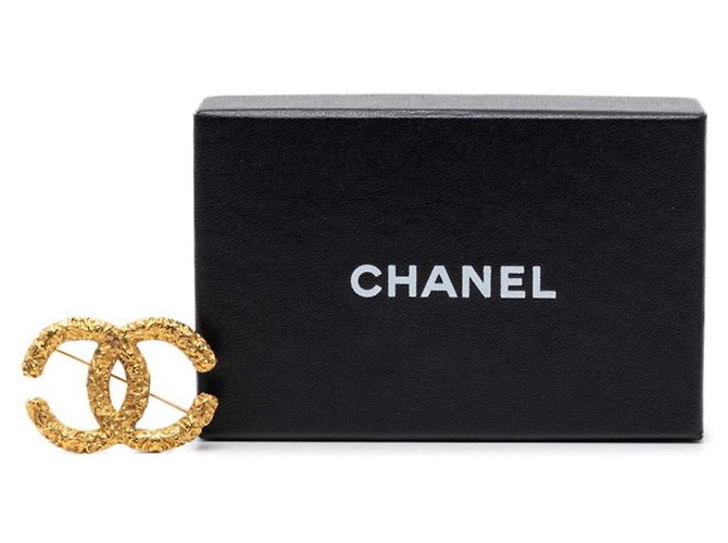 Spilla Chanel Coco Mark Motivo Lava D'oro - vista 4